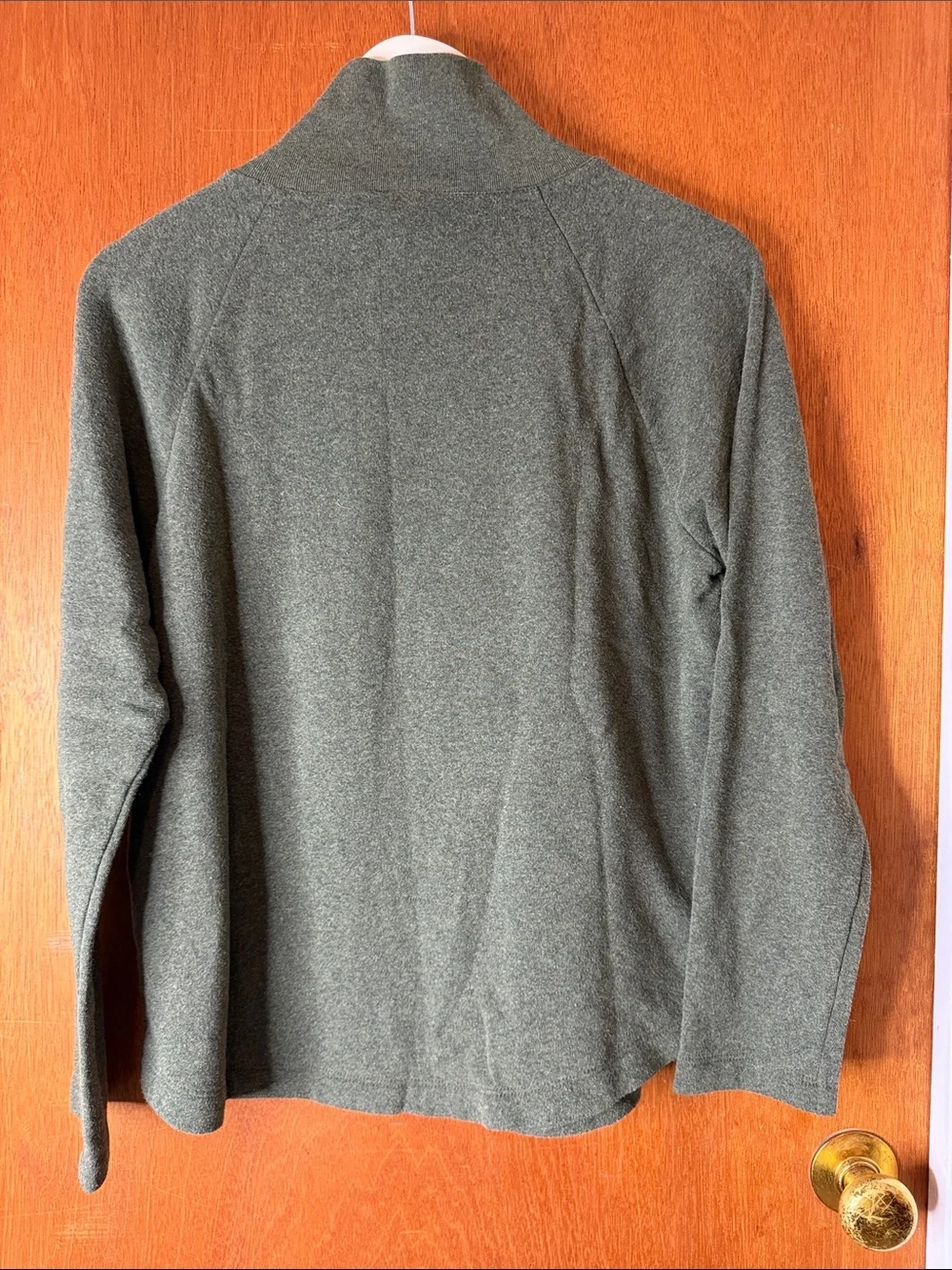 J. Crew Forest Green Button-Shoulder Turtleneck Sweater